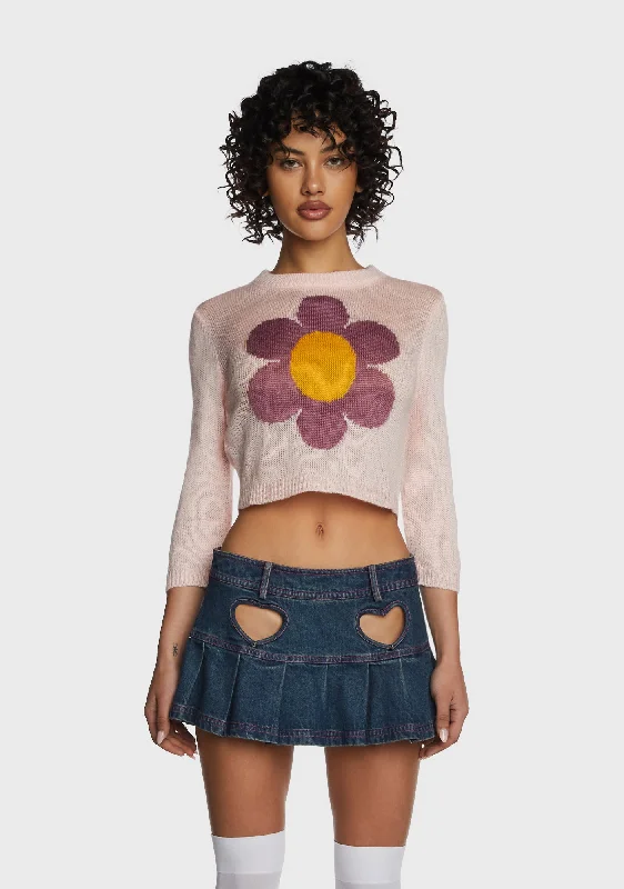 Daily Deals Stay Mellow Cropped Sweater