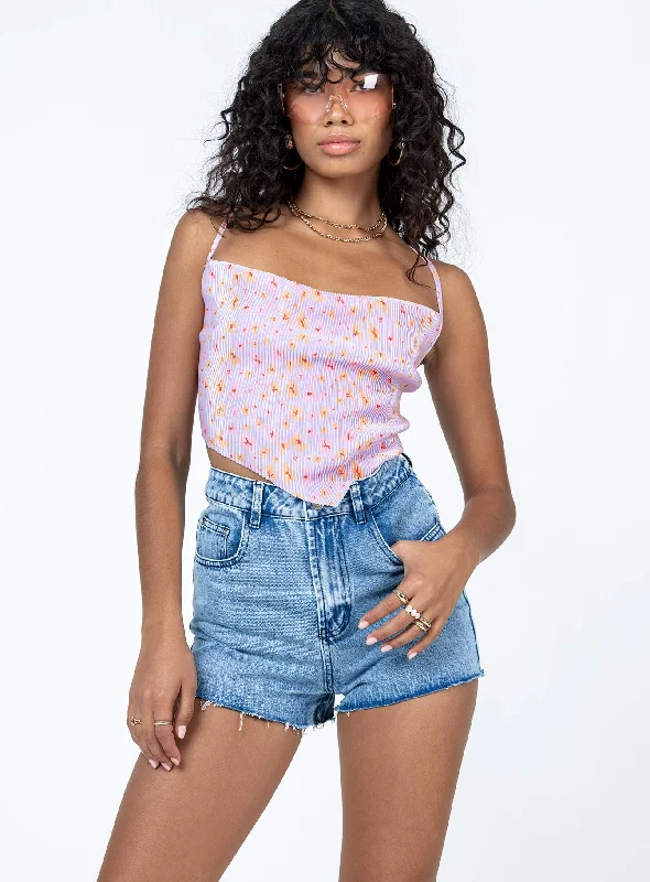 Fashion Deal Meadow Short Denim Light Wash