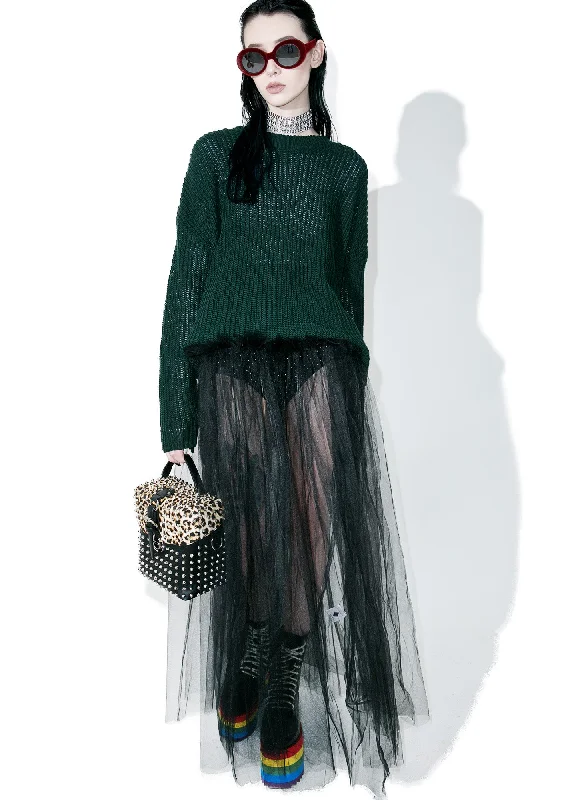 Statement Piece Collaboration High-Lo Split Sweater