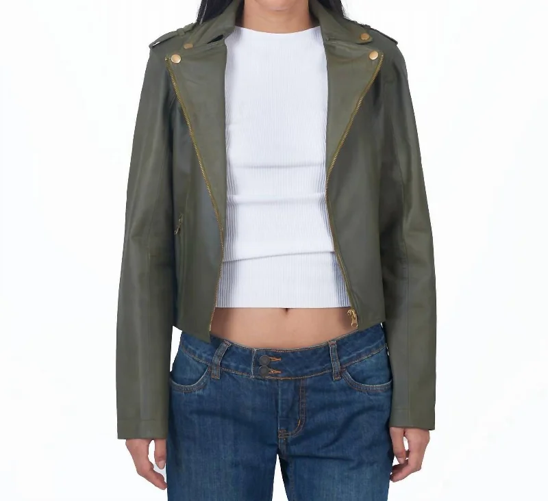 Casual Fashion Millie Moto Jacket In Jalapeno