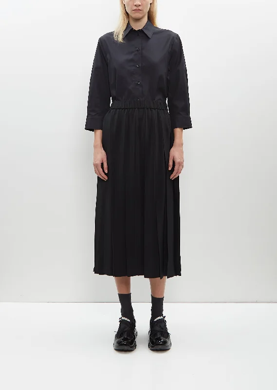 Elevate Your Wardrobe Long Pleated Elasticated Waist Kilt Skirt