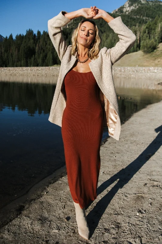 Flowy Fabric Stratford Open Front Blazer | Natural