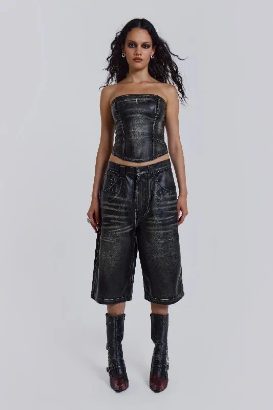 Clearance Event Ash Faux Leather Colossus Shorts