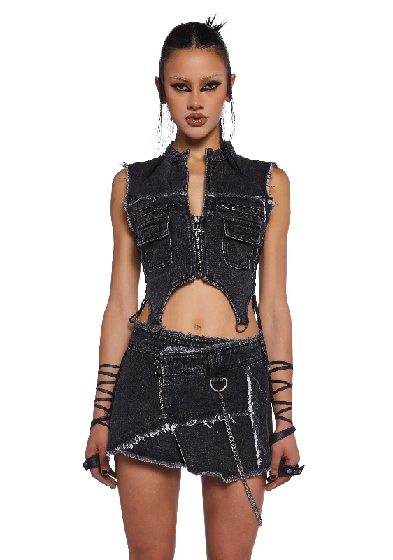 Comfort Centric Apparel Downbeat Distressed Vest