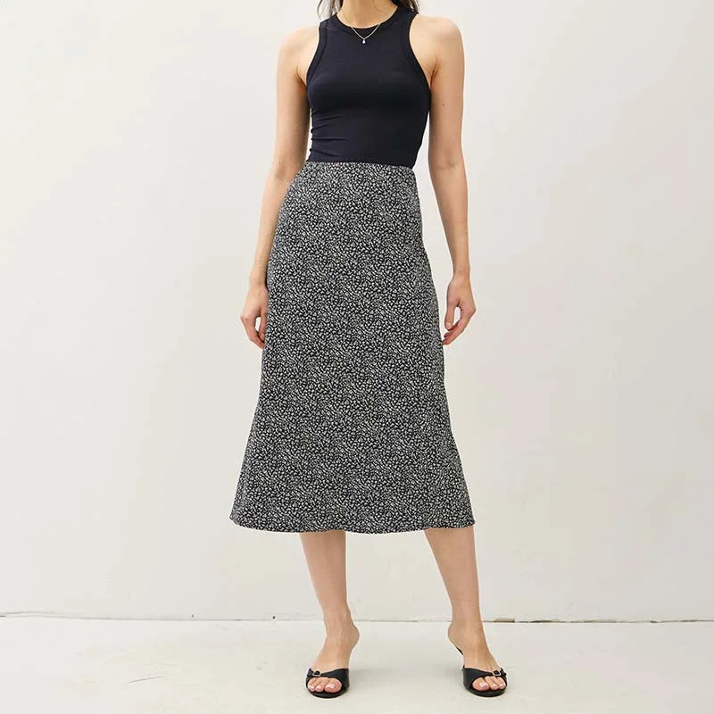 Trendy Attire For Her Satin Leopard Skirt