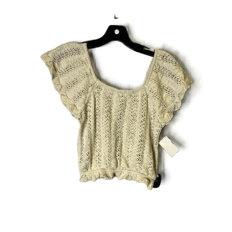 Style Versatile Women's Collection Cream Top Short Sleeve By Freshman 1996