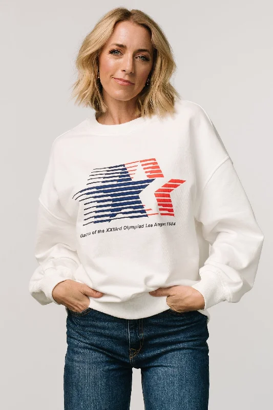 Contemporary Chic Los Angeles 1984 Sweatshirt | Off White
