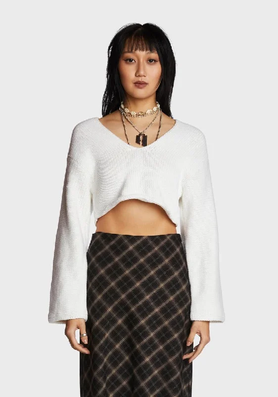 Elevate Your Wardrobe Watch Me Work It Crop Sweater