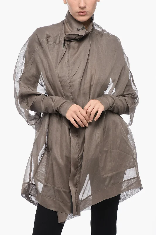 Beat The Heat In Tropical Styles Rick Owens Asymmetric SAILBIKER Coat