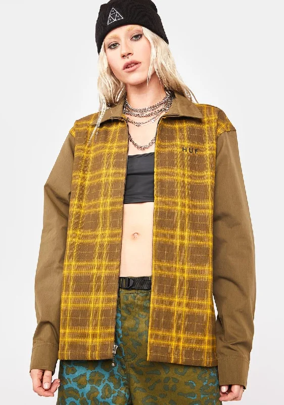Summer Deals Aberdeen Zip Flannel Shirt