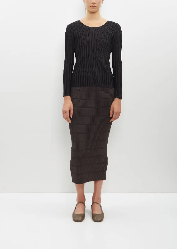 Versatile Wardrobe Essentials Jiggly Knit Skirt