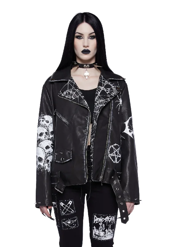 Chic And Edgy Highway Havoc Moto Jacket