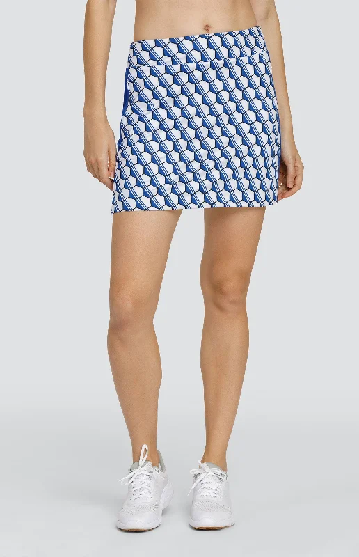 High End Designer Brands Discount Indigo 17" Skort - After Glow