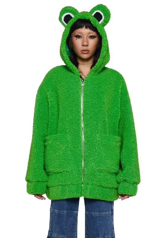 Special Offers, Don't Miss Toadally Terrific Hooded Sherpa Jacket