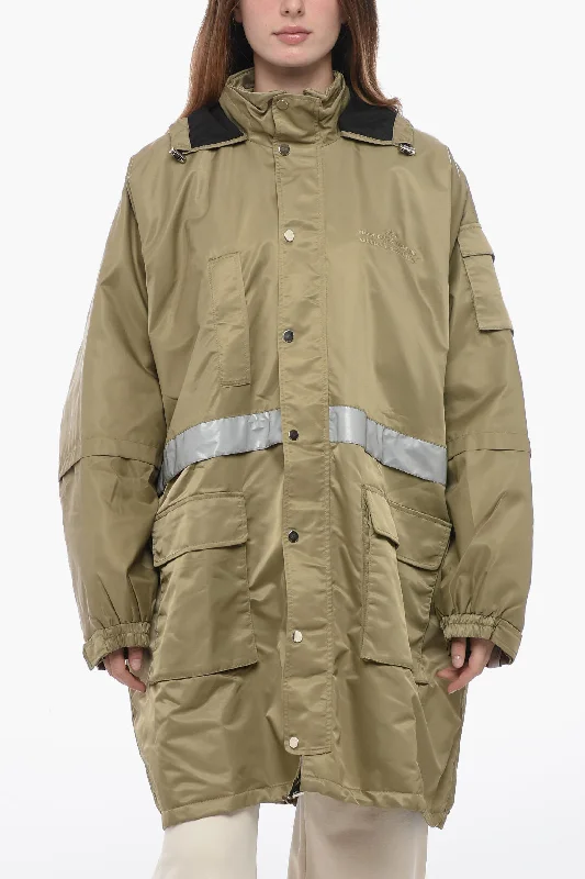 Style Upgrade Rokh Quilted Oversized Wind-Breaker with Reflective Detail