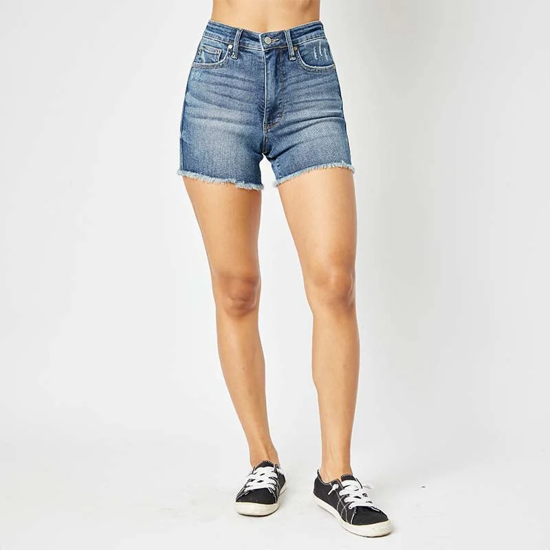 Eclectic Style Wardrobe Fray Hem Shorts