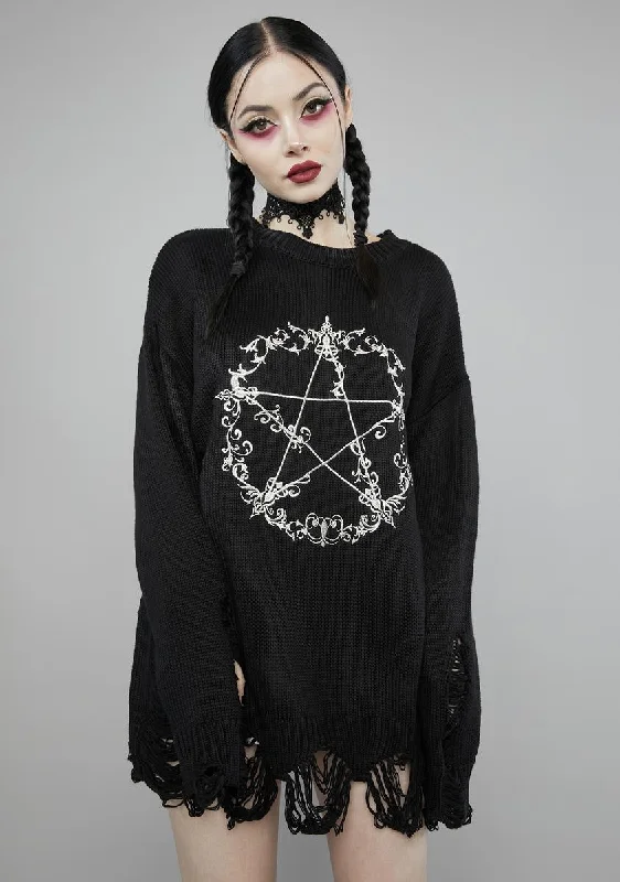 Summer Fashion Coven Cozy Oversized Sweater