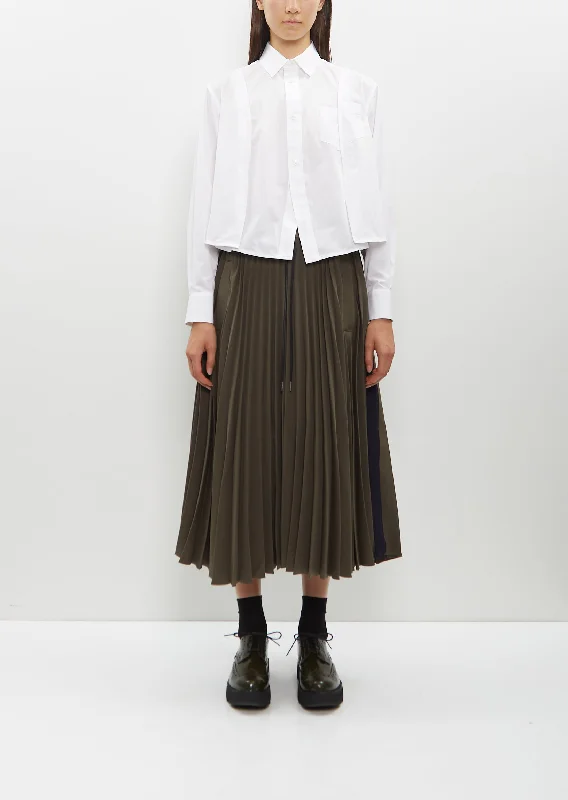 Season Sale Technical Jersey Skirt — Khaki