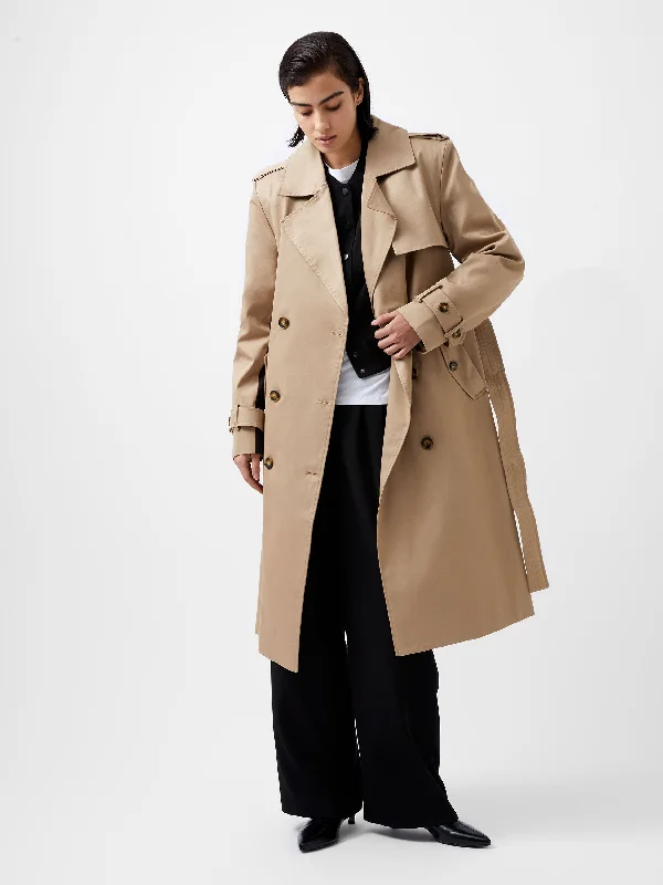 Chic And Trendy Coco Twill Trench Coat