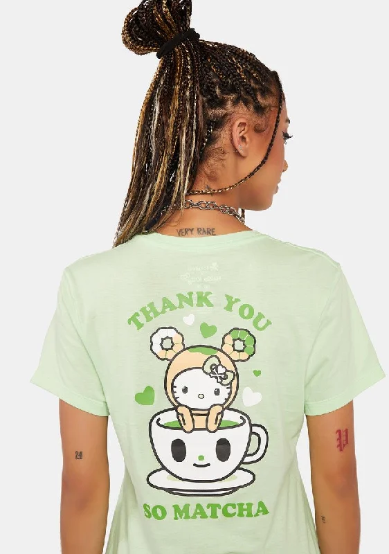 Timeless Elegance Redefined x Hello Kitty Mochi Matcha Kitty Tee