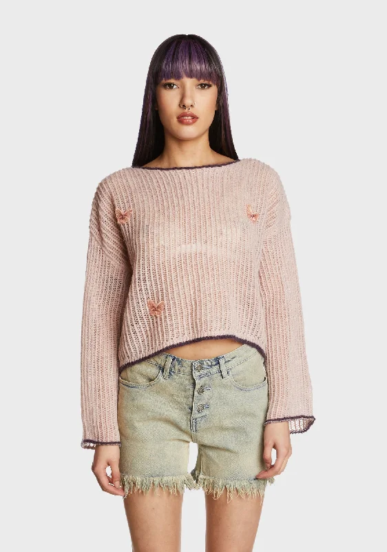 Trendsetter's Closet Something Special Crop Sweater