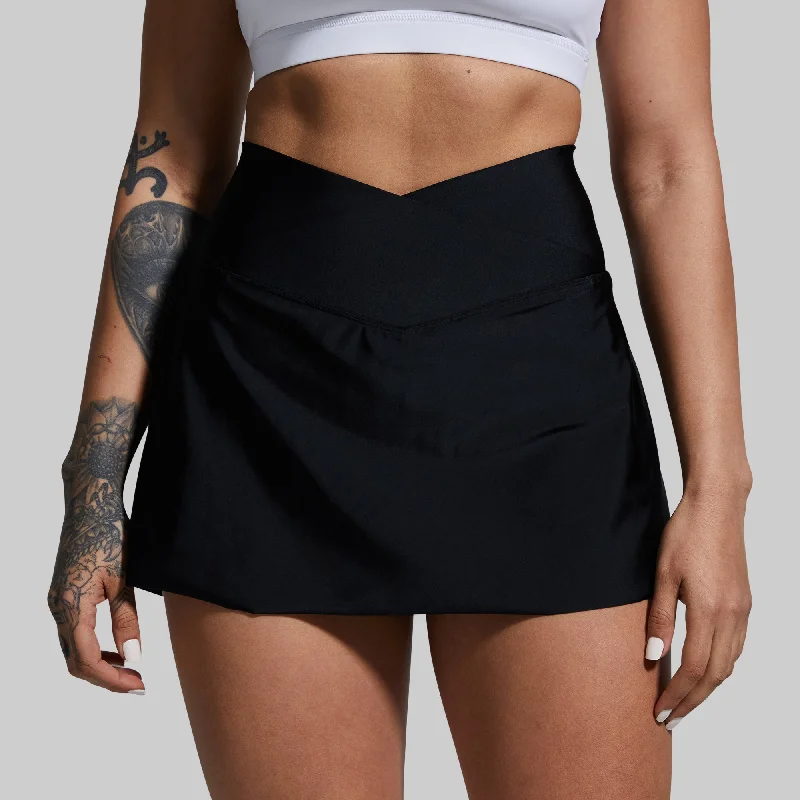 End Of Season Sale Cross Court Skort (Black)