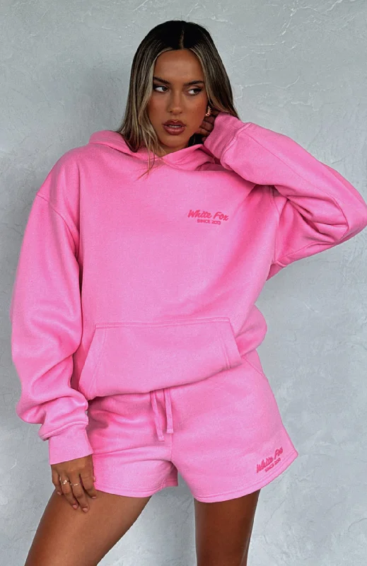 Special Offer For You Leisure Edition Oversized Hoodie Pink
