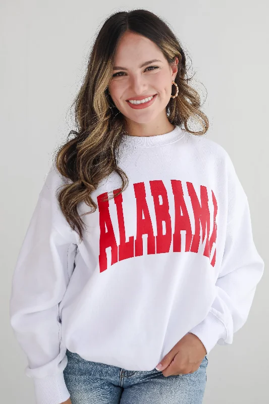 Feminine Grace White Alabama Sweatshirt