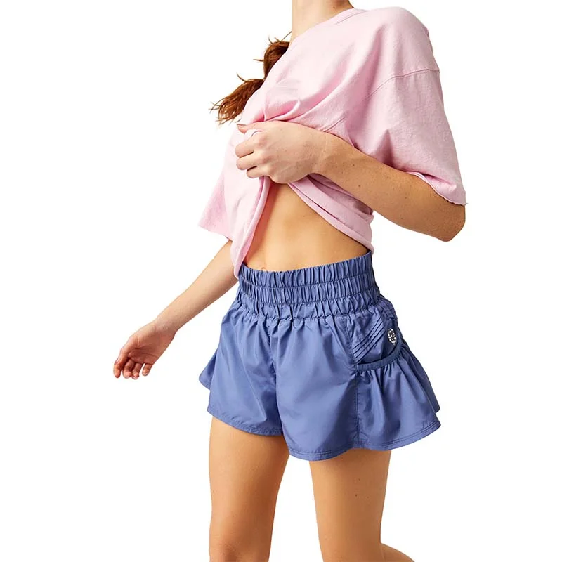 Dive Into Trendy Styles FP Movement Get Your Flirt On Shorts in Summer Blueberry
