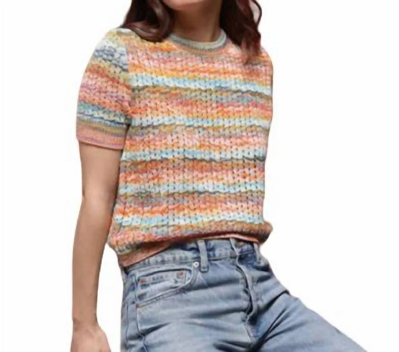 Innovate Your Wardrobe Space Dye Sweater In Multi Combo