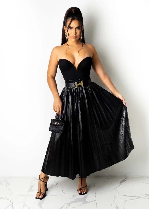 Feminine Elegance You Need Me Skirt