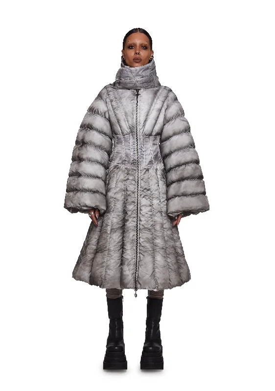All Season Basics Discount Frequency Puffer Jacket And Scarf