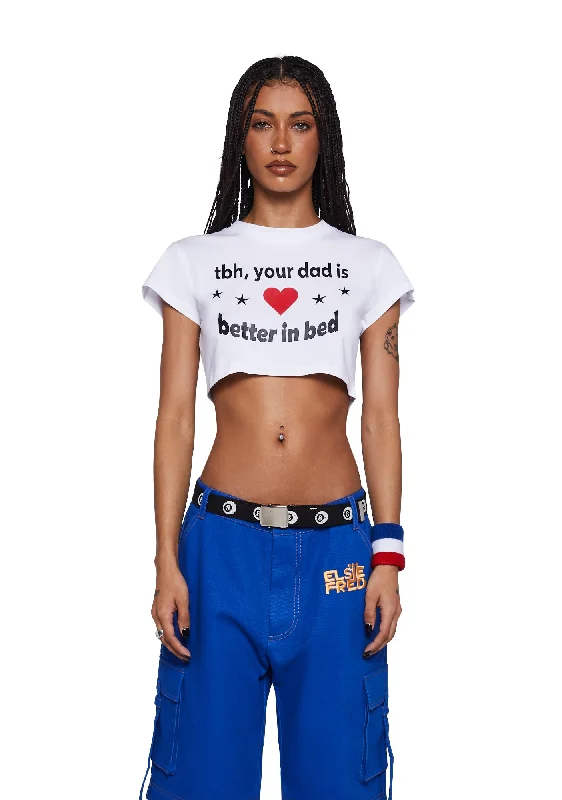 Nordic Minimalist Home Look Daddy Issues Cropped Tee