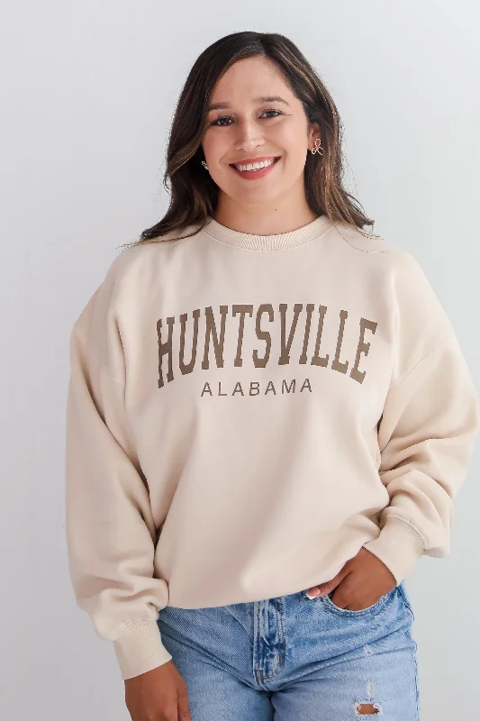 Y2K Nostalgic Fashion Look Ivory Huntsville Alabama Sweatshirt