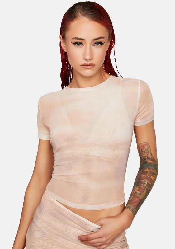 Refined Simplicity Desert Fantasy Mesh Tee