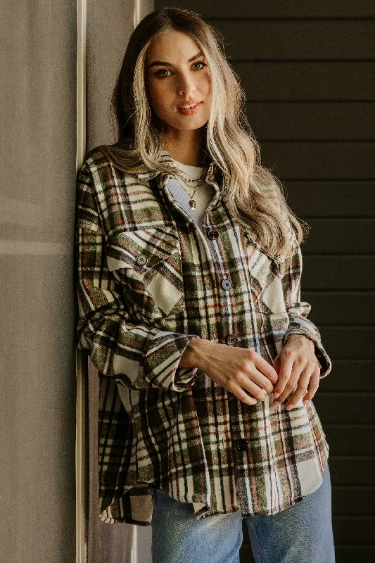 Fashion Forward Outfits Polson Plaid Shacket | Ivory Multi
