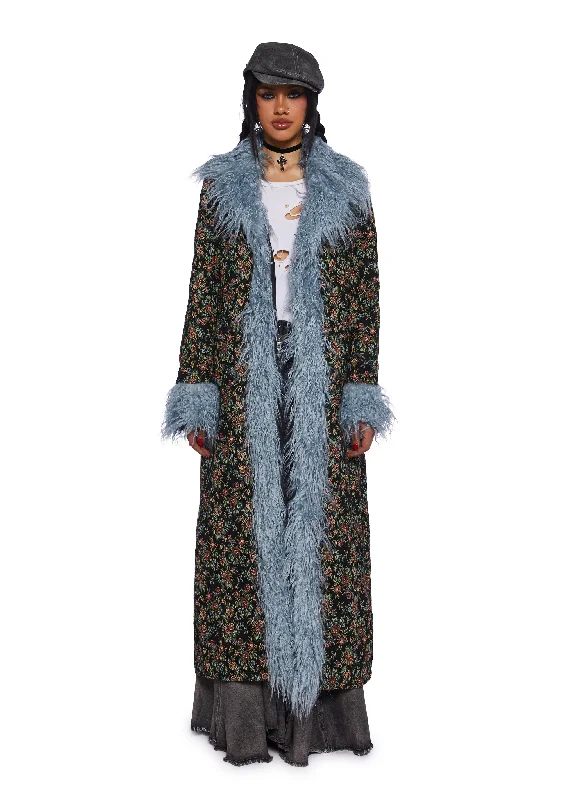 Stylish Savings Sweet Pea Serenity Faux Fur Coat