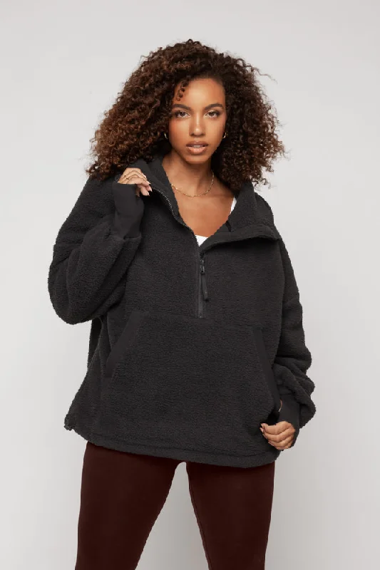 Gift Ideas Big Hug Fleece Half Zip Sweater - Smoky Charcoal