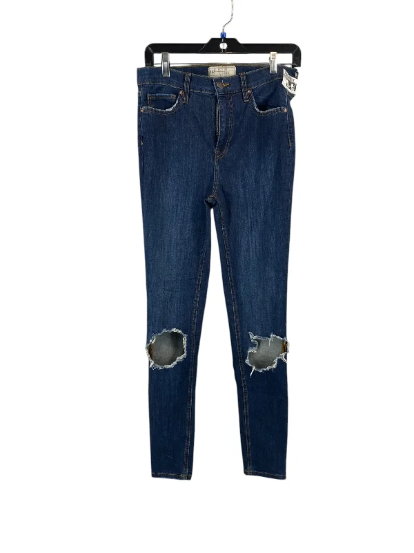 Classic Charm Jeans Skinny By Free People In Blue Denim