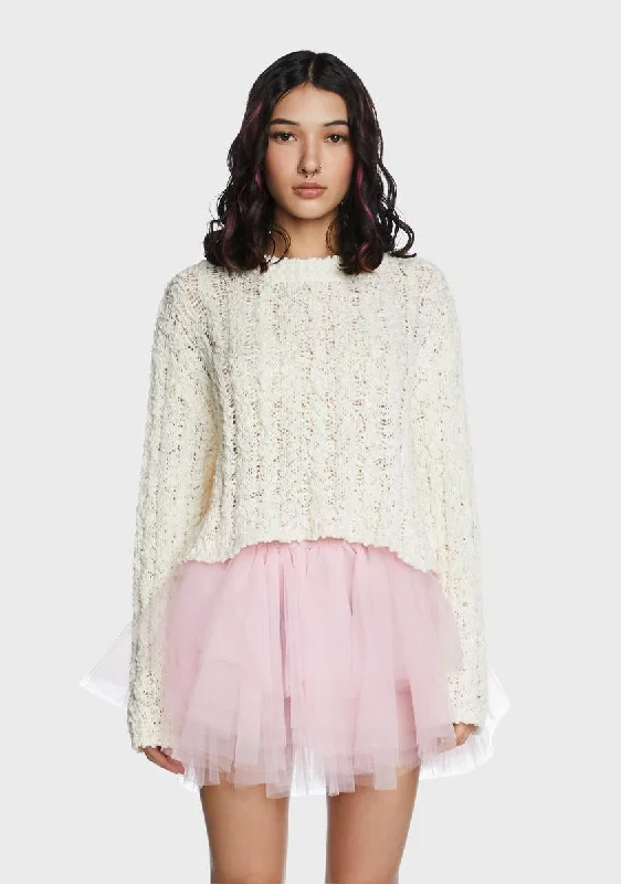 Daily Essentials Angel Sweeter Than Most Knit Sweater