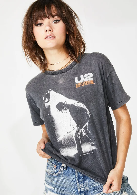 Elegant Style Vintage U2 Rattle And Hum Tee