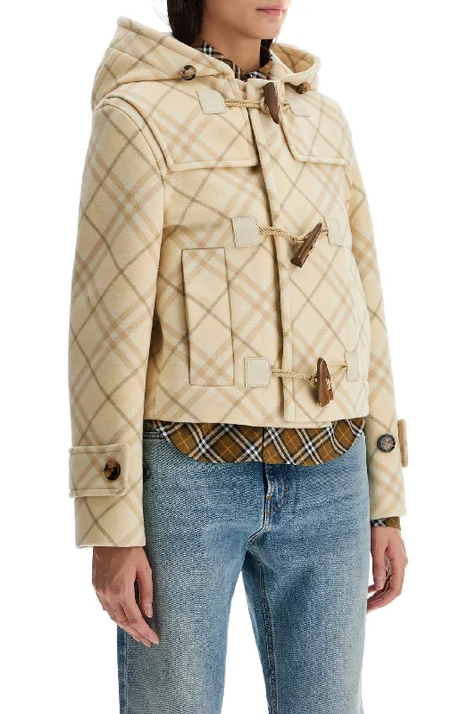 Fashion Forward Burberry 'montgomery Cropped In Wool And Cash