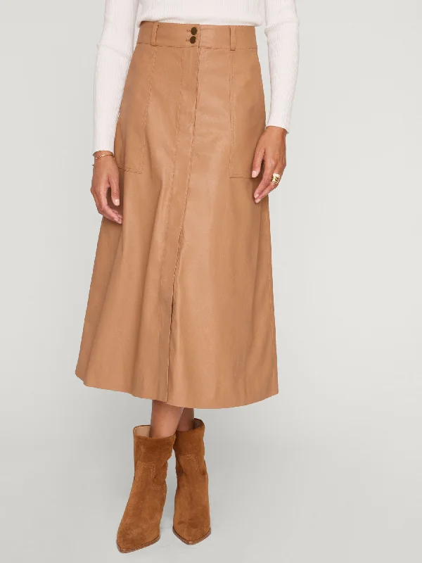 Latest Trends The Mica Vegan Leather Skirt