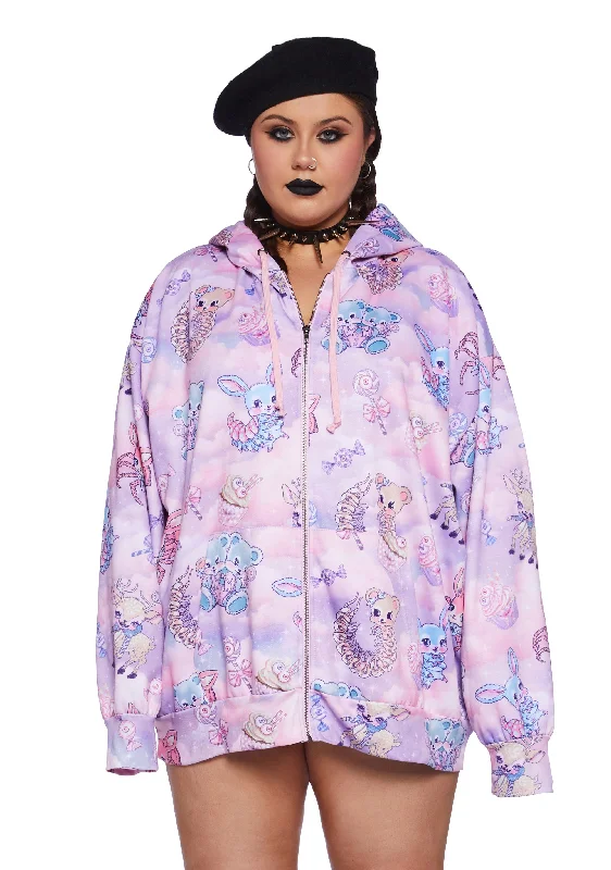 Special Offers, Don't Miss Plus Demented Sweetness Zip-Up Hoodie