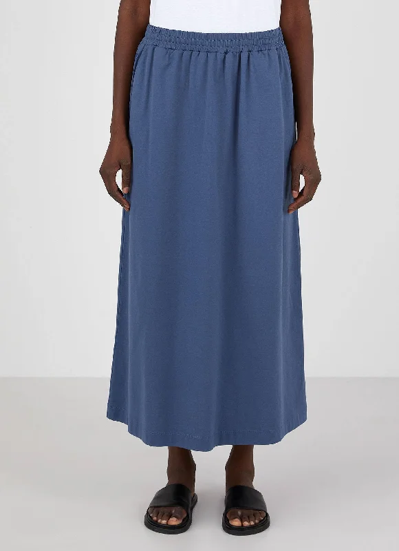 Chic Style, Always In Vogue Women's Drawstring Skirt in Atlantic Blue