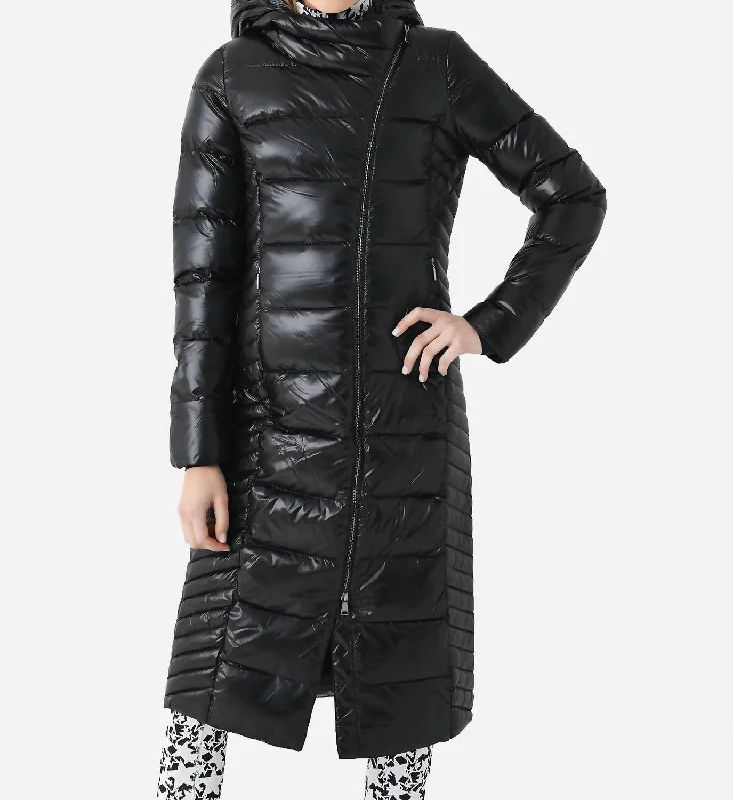 Casual Yet Stylish Separates Alina Long Coat In Black