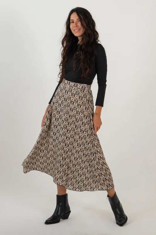 Sophisticated Cut CARLA SKIRT // 70'S FLOWERS