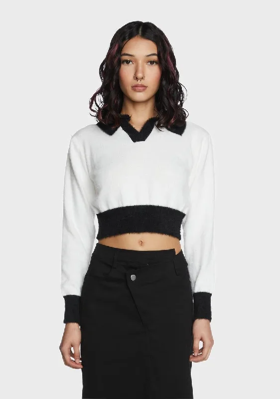 Special Offer Quiet Confidence Cropped Sweater