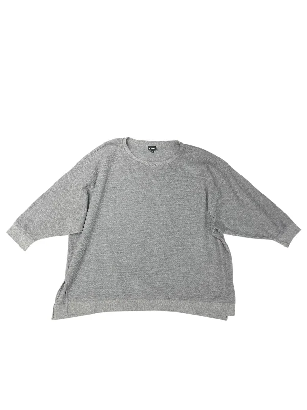 Soft Textures Top Long Sleeve By Torrid In Grey