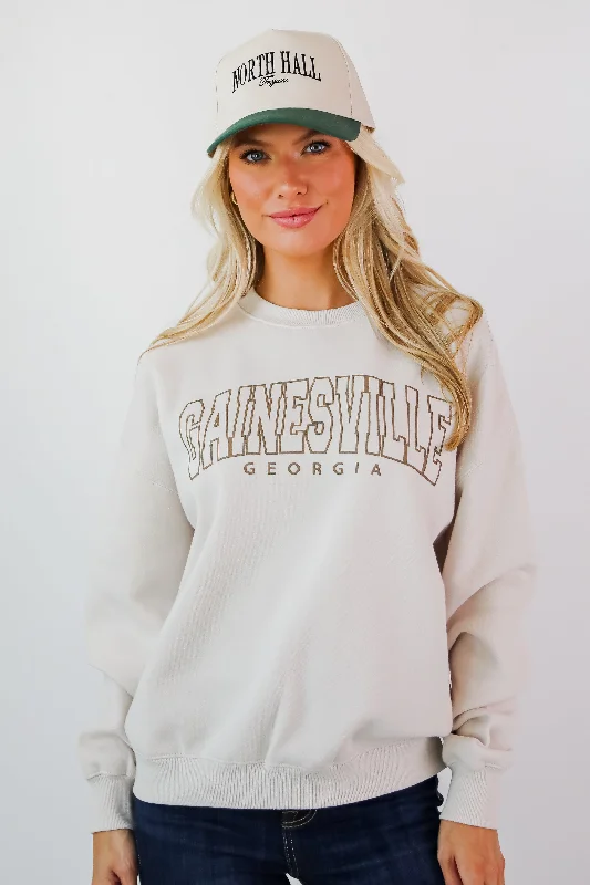 Stay Ahead In Style Beige Gainesville Georgia Sweatshirt